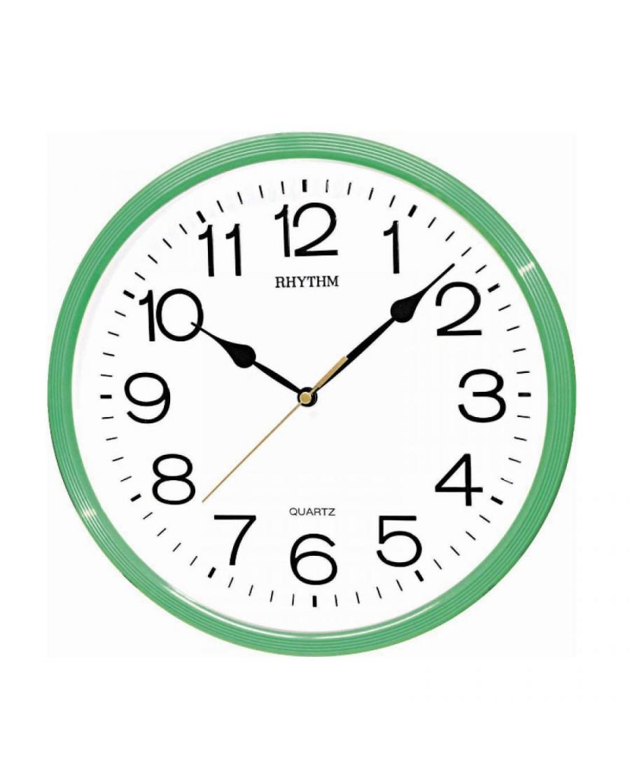 RHYTHM CMG734NR05 Настенные кварцевые часы Пластик зеленый