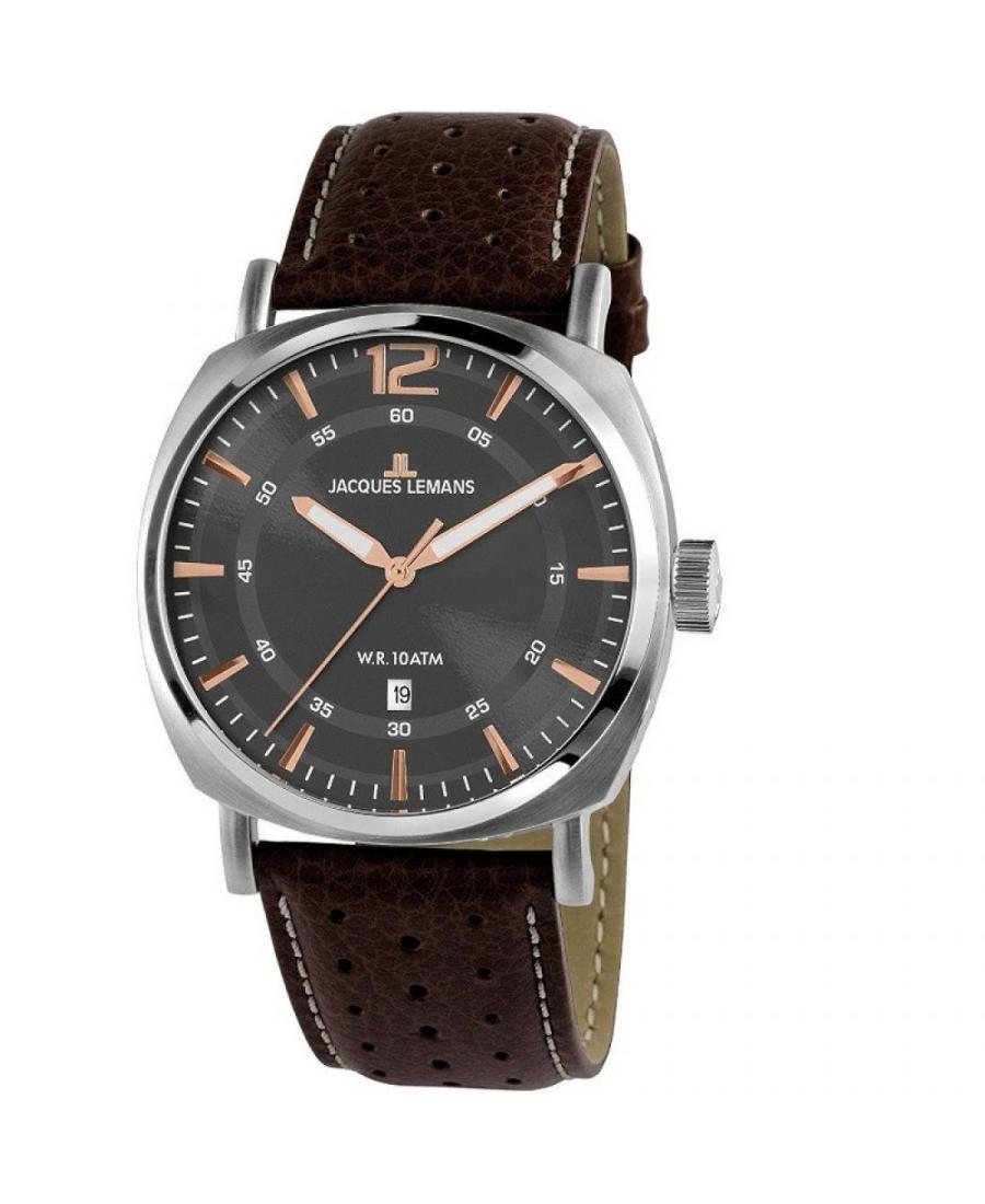 Men Classic Quartz Watch Jacques Lemans 1-1943D Grey Dial