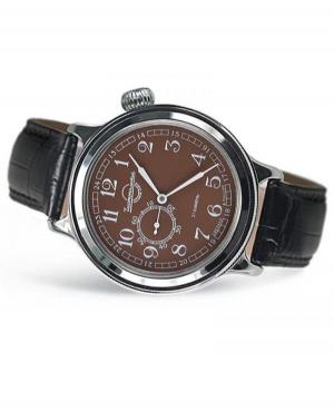 Men Classic Automatic Analog Watch VOSTOK 550934 Brown Dial 43.5mm