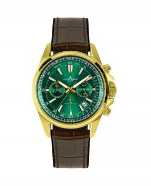 Мужские Классические Diver Кварцевый Часы Хронограф JACQUES LEMANS 1-2117H Зелёный Dial 44mm