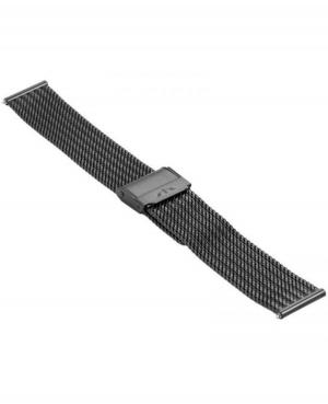 Bracelet BISSET BM-105/18 BLACK Metal 18 mm