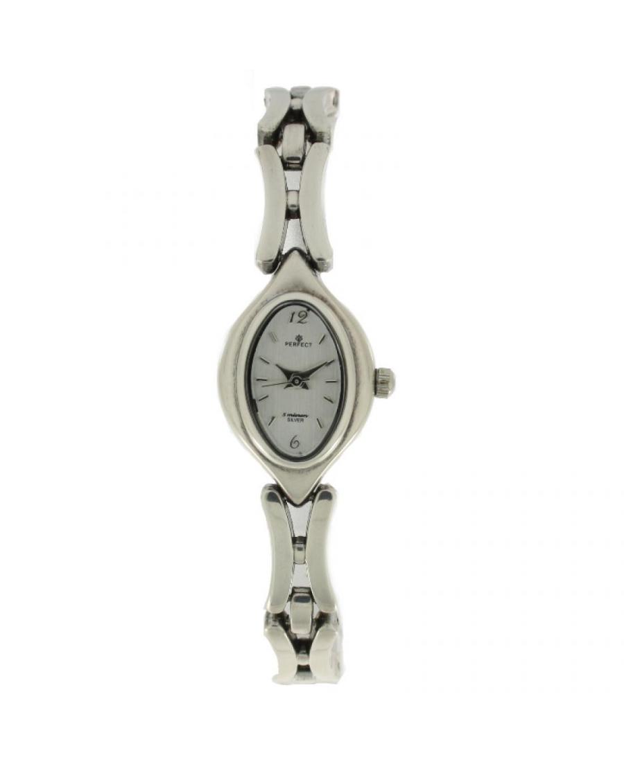 Kobiety klasyczny kwarcowy analogowe Zegarek PERFECT PRF-K09-128 Srebrna Dial 30mm