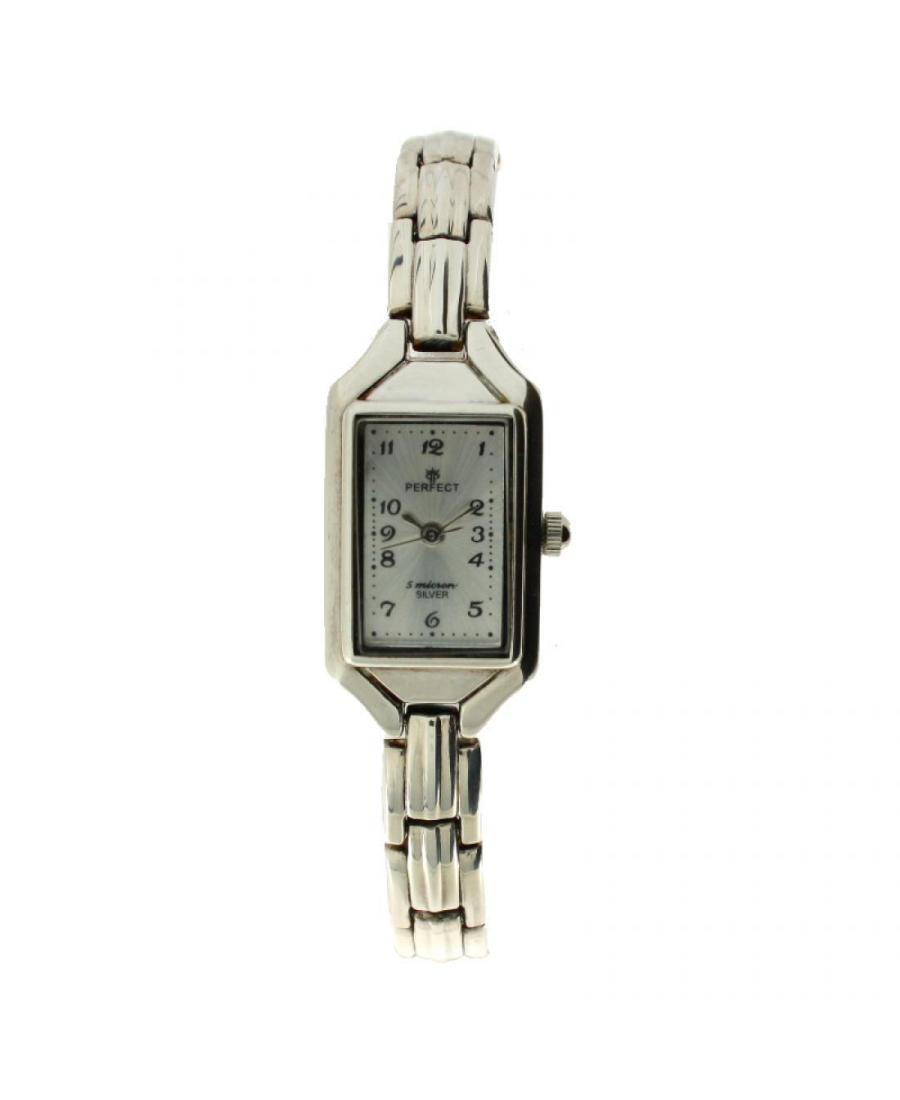 Kobiety klasyczny kwarcowy analogowe Zegarek PERFECT PRF-K09-131 Srebrna Dial 32mm