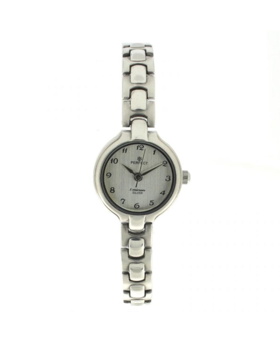 Kobiety klasyczny kwarcowy analogowe Zegarek PERFECT PRF-K09-138 Srebrna Dial 22mm