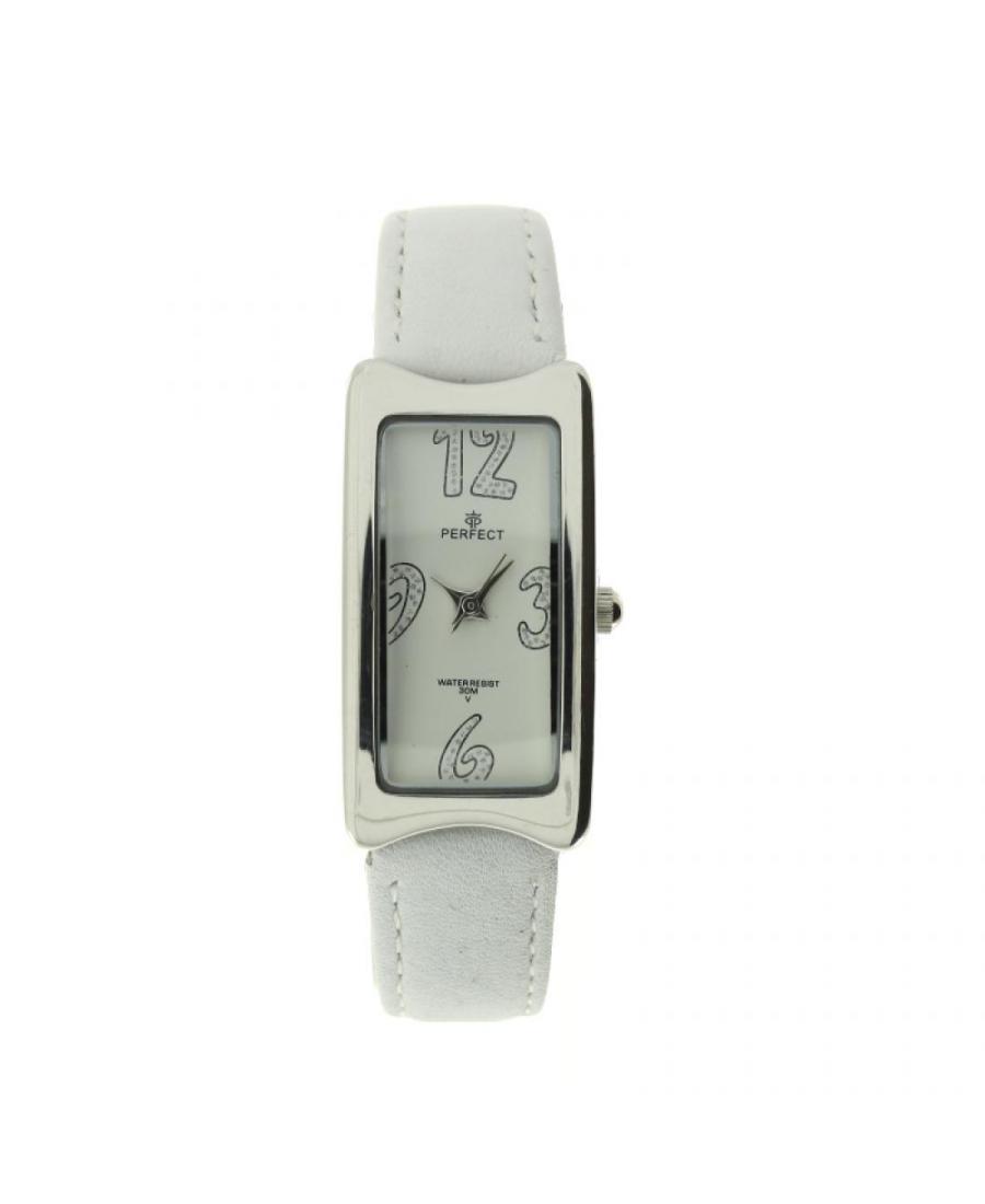 Kobiety klasyczny kwarcowy analogowe Zegarek PERFECT PRF-K01-057 Biały Dial 35mm