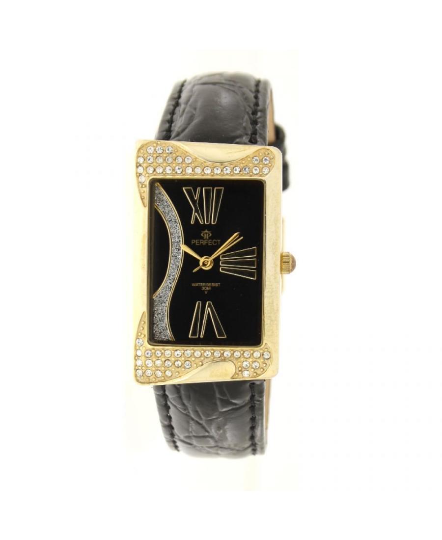 Kobiety Moda klasyczny kwarcowy analogowe Zegarek PERFECT PRF-K06-101 Czarny Dial 37mm