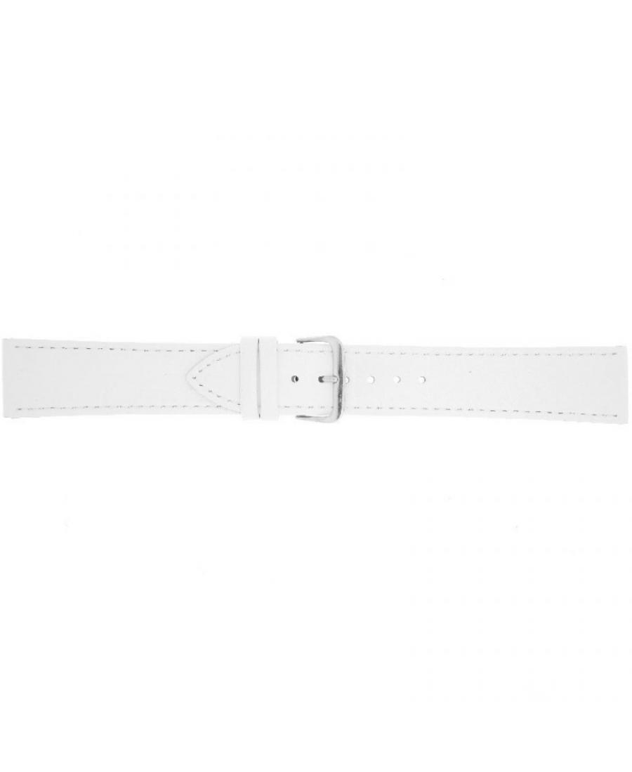 Watch Strap CONDOR Extra Long 123L.09.22.W Skóra Skórzany Biały 22 mm