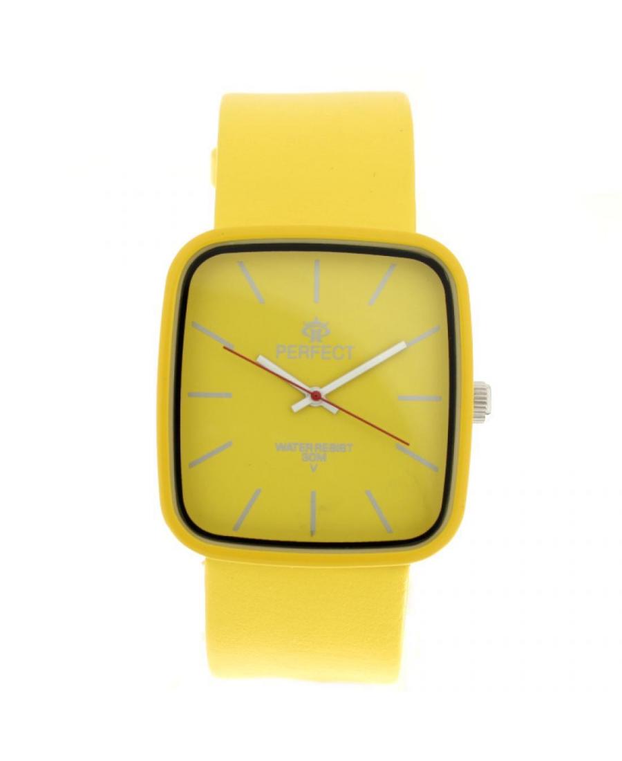 Kobiety klasyczny kwarcowy analogowe Zegarek PERFECT PRF-K05-018 Żółty Dial 40mm
