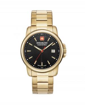 Men Swiss Quartz Watch Swiss Military Hanowa 06-5230.7.02.007 Black Dial