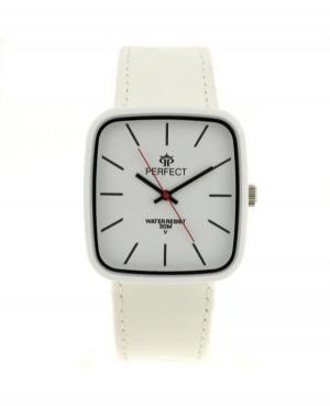 Mężczyźni klasyczny kwarcowy analogowe Zegarek PERFECT PRF-K05-017 Biały Dial 40mm