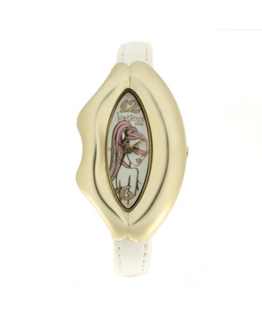 Kobiety Moda kwarcowy analogowe Zegarek PERFECT Girls PRF-K05-032 Biały Dial 28mm