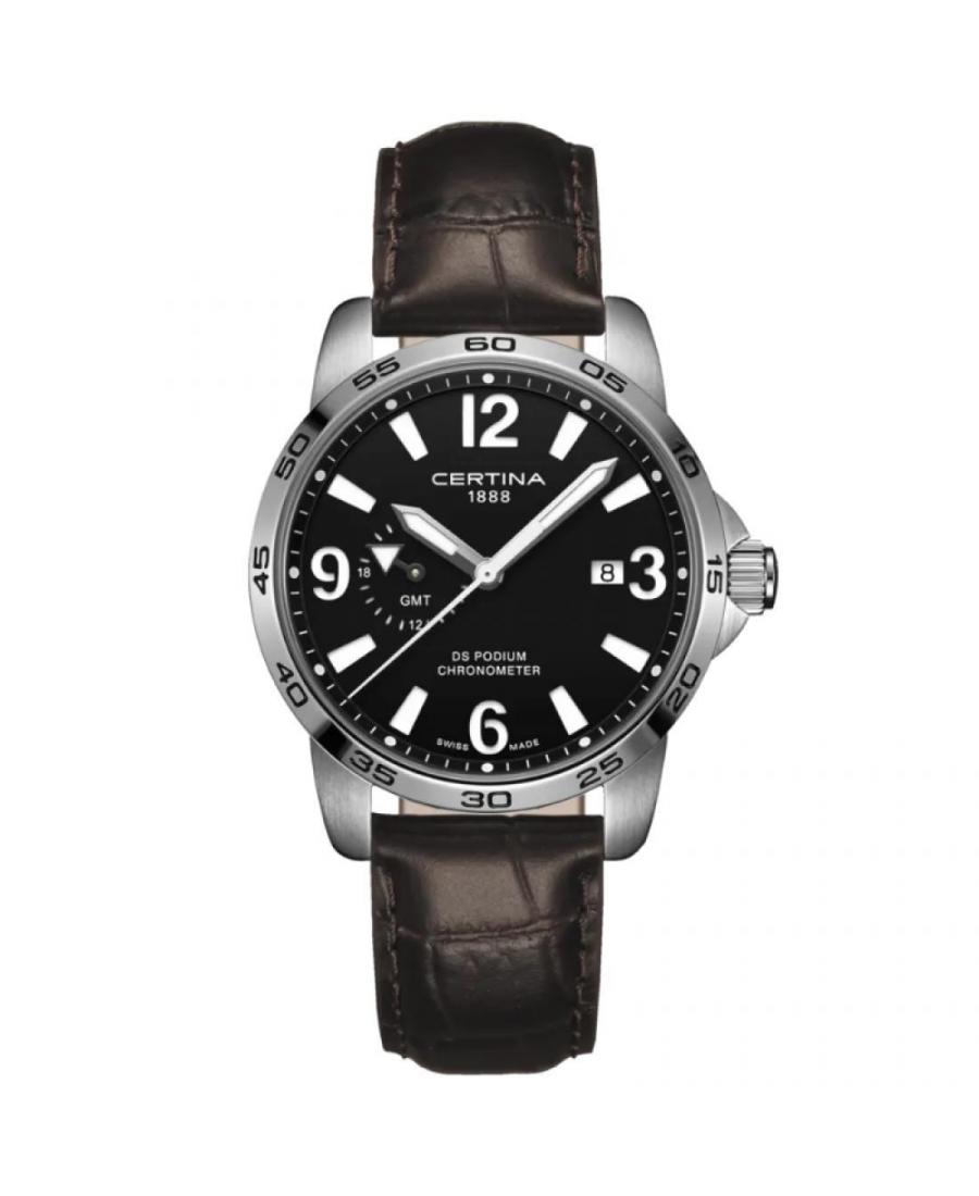 Men Swiss Classic Functional Quartz Watch Certina C034.455.16.050.00 Black Dial