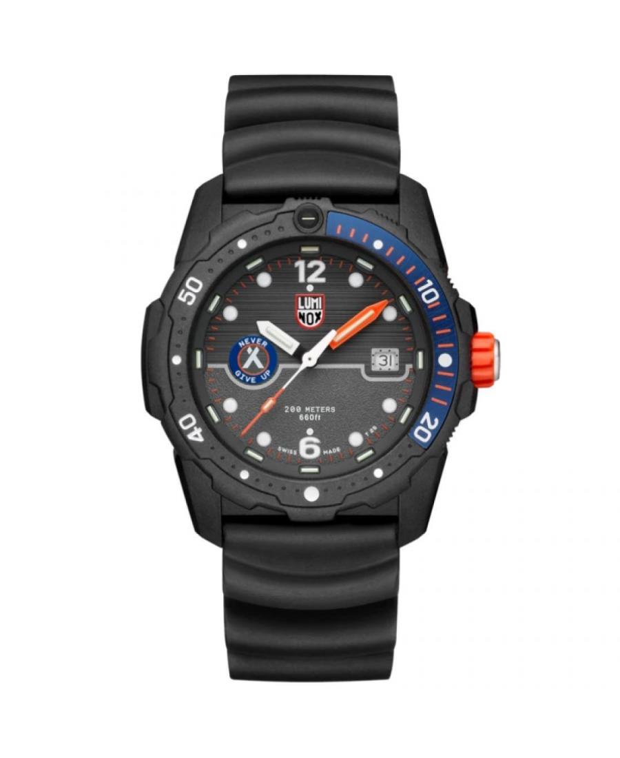Men Diver Swiss Quartz Analog Watch LUMINOX XB.3723 Grey Dial 42mm