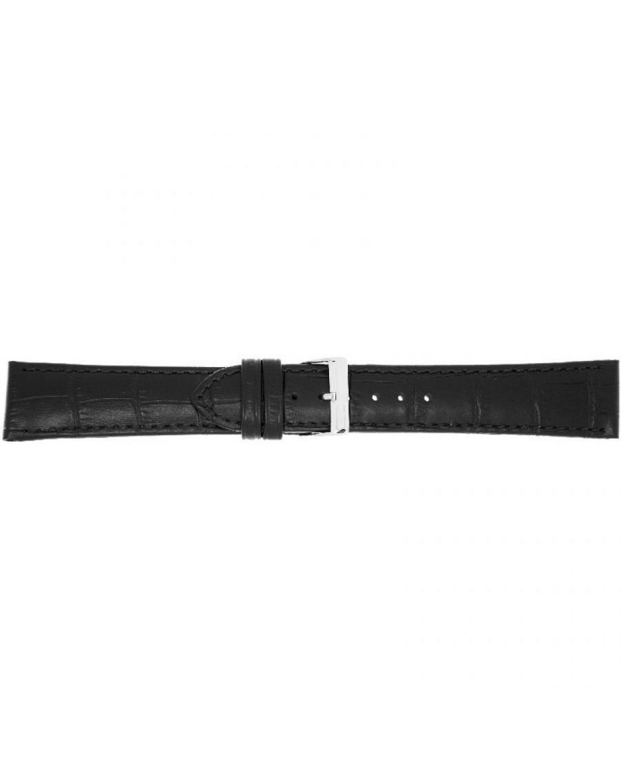 Watch Strap CONDOR Semi-padded Aligator Grain 613R.01.16.W Skóra czarny Skórzany Czarny 16 mm