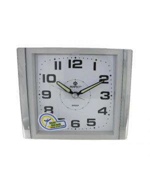PERFECT SQ858SP/WH Alarm clock Plastic Steel color Plastik Tworzywo Sztuczne Kolor stali