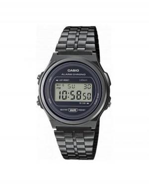 Women Japan Functional Quartz Watch Casio A171WEGG-1AEF Black Dial