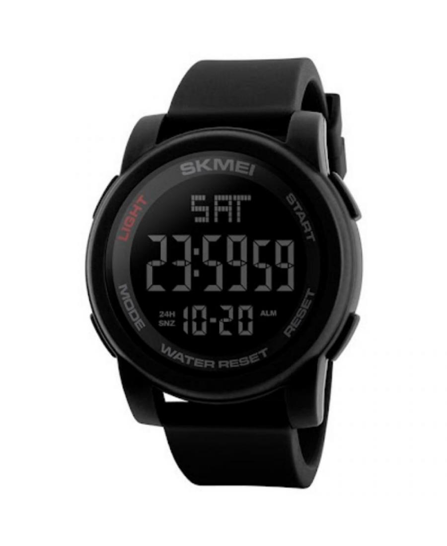 Mężczyźni sportowy Funkcjonalny kwarcowy cyfrowe Zegarek Timer SKMEI 1257BK Czarny Dial 50mm