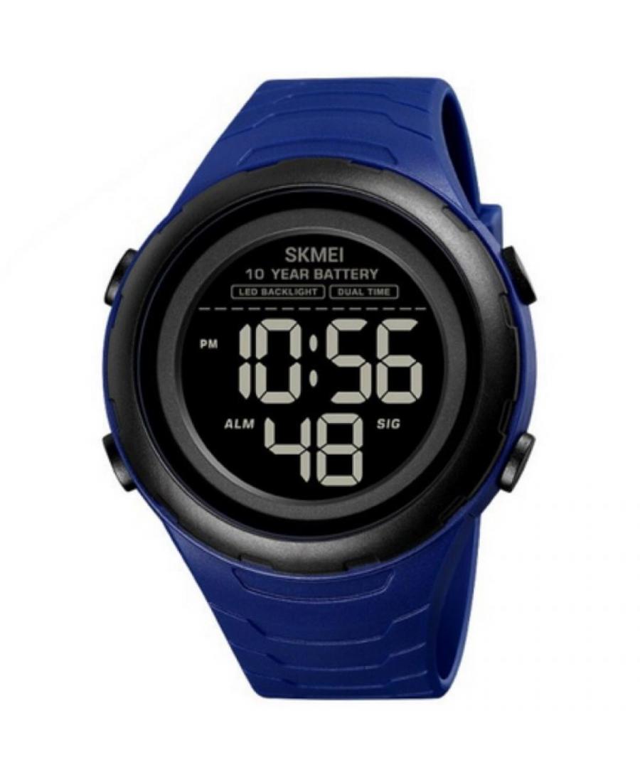 Mężczyźni sportowy Funkcjonalny kwarcowy cyfrowe Zegarek Timer SKMEI 1675BU Czarny Dial 48mm