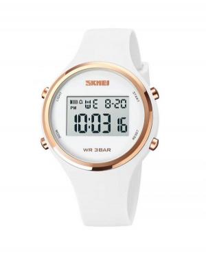 Women Sports Functional Quartz Digital Watch Alarm SKMEI 1720WT Grey Dial 38mm