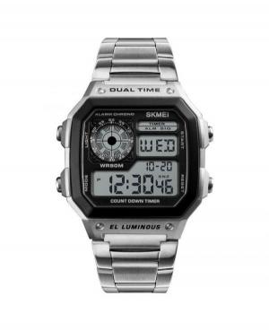 Men Sports Functional Quartz Digital Watch Alarm SKMEI 1335SI Black Dial 43mm