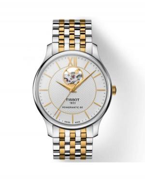 Men Classic Luxury Swiss Automatic Analog Watch TISSOT T063.907.22.038.00 Silver Dial 40mm