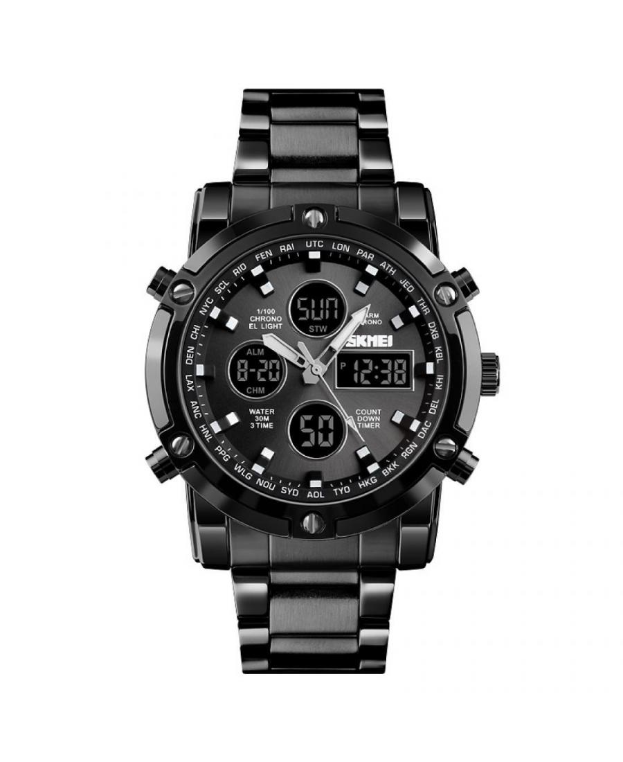 Mężczyźni Moda Funkcjonalny kwarcowy cyfrowe Zegarek Chronograf SKMEI 1389BK Czarny Dial 48mm