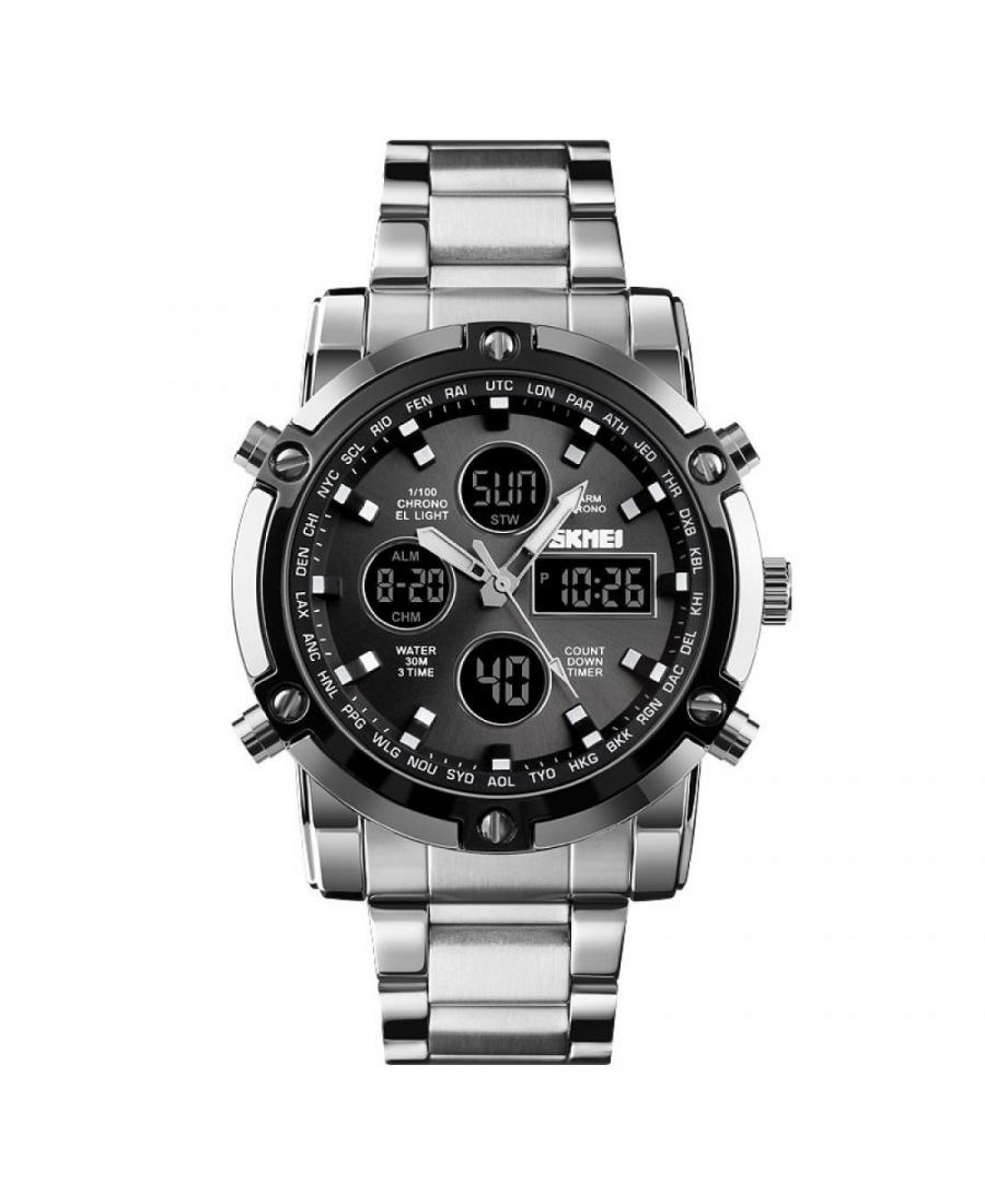 Mężczyźni Moda Funkcjonalny kwarcowy cyfrowe Zegarek Chronograf SKMEI 1389SIBK Czarny Dial 48mm