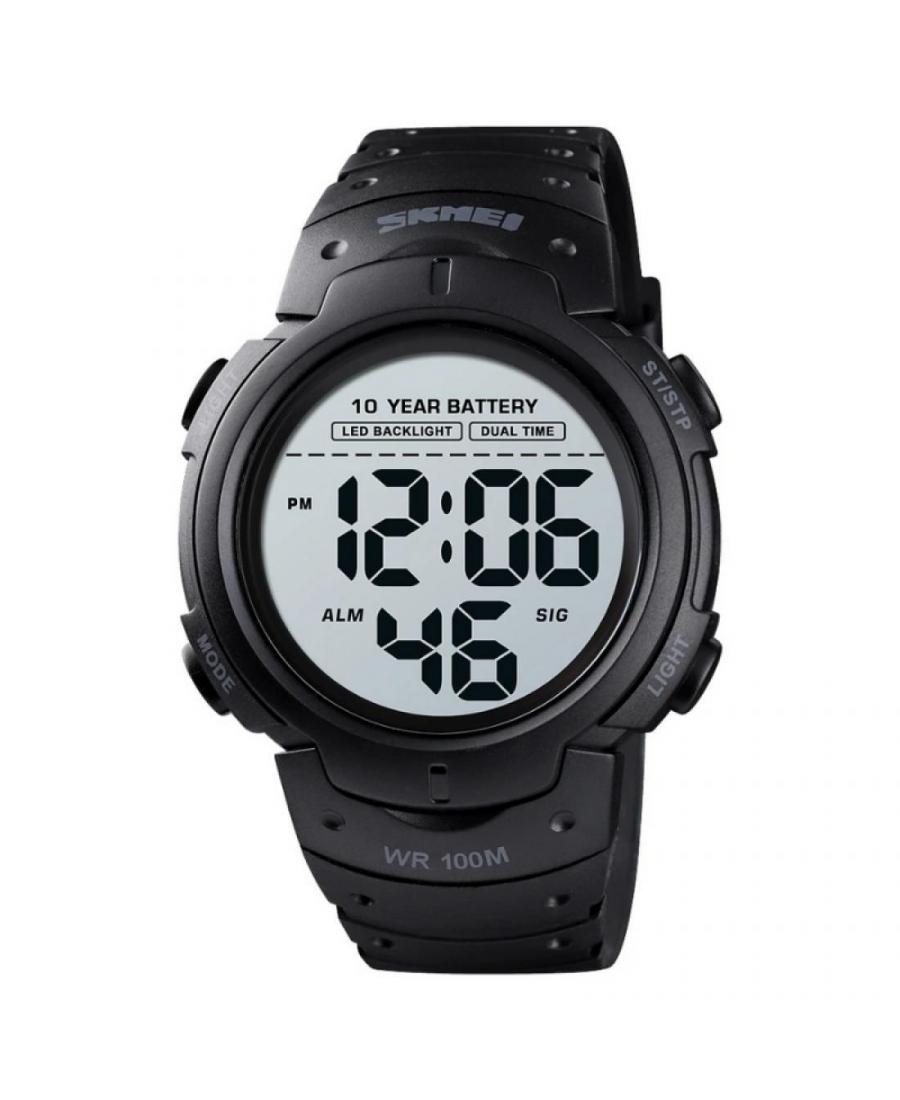 Mężczyźni sportowy Funkcjonalny kwarcowy cyfrowe Zegarek Budzik SKMEI 1560BK Szary Dial 52mm