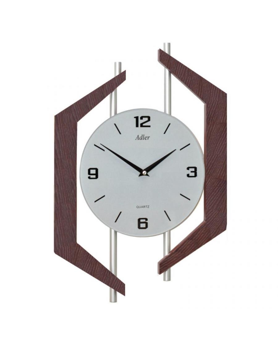 ADLER 21183W Wall clock Glass Walnut