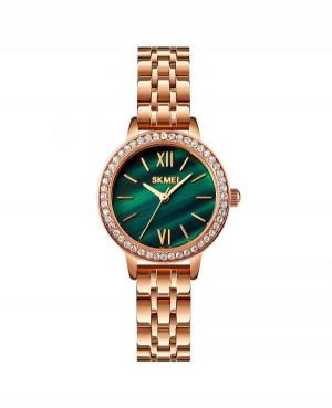 Women Fashion Quartz Analog Watch SKMEI 1711SRGGN Green Dial 21mm