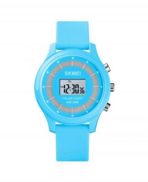 Women Functional Quartz Digital Watch Alarm SKMEI 1596LTBU Grey Dial 36mm