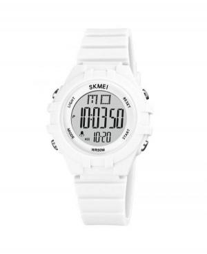Women Functional Quartz Digital Watch Alarm SKMEI 1716WT Grey Dial 38mm