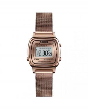 Women Functional Quartz Digital Watch Alarm SKMEI 1252MHRG Golden Dial 25mm