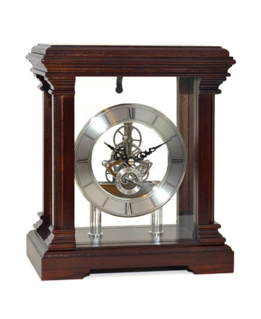 ADLER 22145W Table clock quartz Glass Walnut