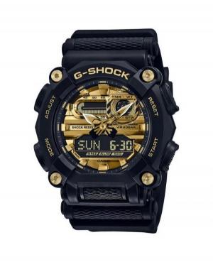 Mężczyźni sportowy Funkcjonalny Diver Japonia kwarcowy cyfrowe Zegarek Chronograf CASIO GA-900AG-1AER G-Shock Złota Dial 50mm