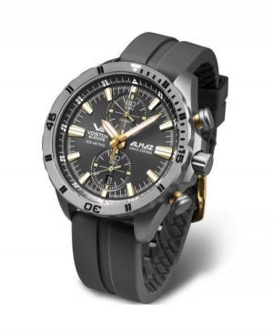 Men Fashion Diver Quartz Analog Watch Chronograph VOSTOK EUROPE 6S11-320H521SI Grey Dial 47mm