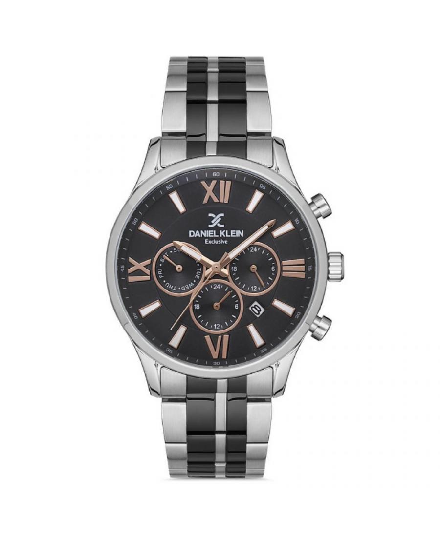 Mężczyźni klasyczny kwarcowy analogowe Zegarek DANIEL KLEIN DK.1.12806-5 Czarny Dial 44mm
