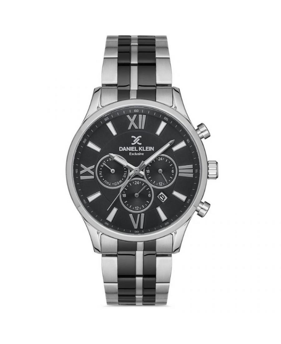 Mężczyźni klasyczny kwarcowy analogowe Zegarek Chronograf DANIEL KLEIN DK.1.12806-2 Czarny Dial 44mm