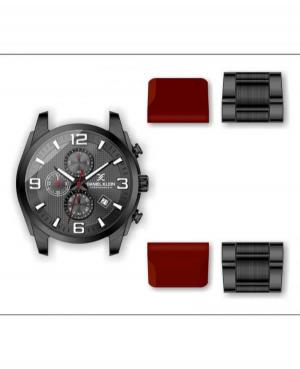 Mężczyźni kwarcowy analogowe Zegarek Chronograf DANIEL KLEIN DK.1.12886-3 Czarny Dial 43mm