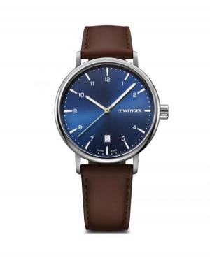Men Swiss Classic Quartz Watch Wenger 01.1731.123 Blue Dial