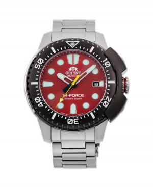 Mężczyźni sportowy Funkcjonalny Diver Japonia automatyczny analogowe Zegarek ORIENT RA-AC0L02R00B Czerwony Dial 45mm