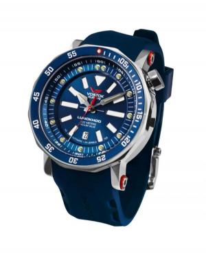 Mężczyźni sportowy Funkcjonalny Diver Luxury automatyczny analogowe Zegarek VOSTOK EUROPE NH35A-620A634 Niebieska Dial 49mm