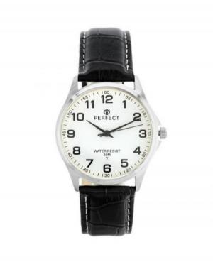 Mężczyźni klasyczny kwarcowy analogowe Zegarek PERFECT C425-S101 Biały Dial 38mm