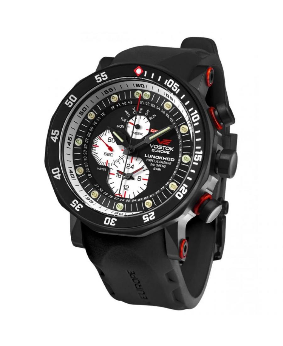 Mężczyźni sportowy Funkcjonalny Diver Luxury kwarcowy analogowe Zegarek Chronograf VOSTOK EUROPE YM86-620C635 Biały Dial 49mm