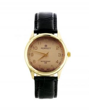 Mężczyźni klasyczny kwarcowy analogowe Zegarek PERFECT C425-G404 Brązowy Dial 38mm