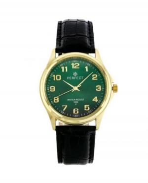 Мужские Классические Кварцевый Аналоговый Часы PERFECT C425-G402 Зелёный Dial 38mm