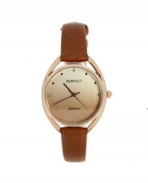 Kobiety Moda klasyczny kwarcowy analogowe Zegarek PERFECT E339-R002 Brązowy Dial 35.5mm