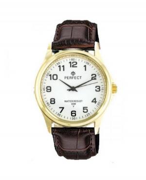 Mężczyźni klasyczny kwarcowy analogowe Zegarek PERFECT C425-G401 Czarny Dial 38mm