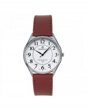 Mężczyźni klasyczny kwarcowy analogowe Zegarek PERFECT PF-G500-S006 Biały Dial 38mm