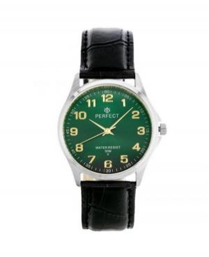 Мужские Классические Кварцевый Аналоговый Часы PERFECT C425-S104 Зелёный Dial 38mm